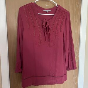 Daniel Rainn Lawson Tie Neck Top